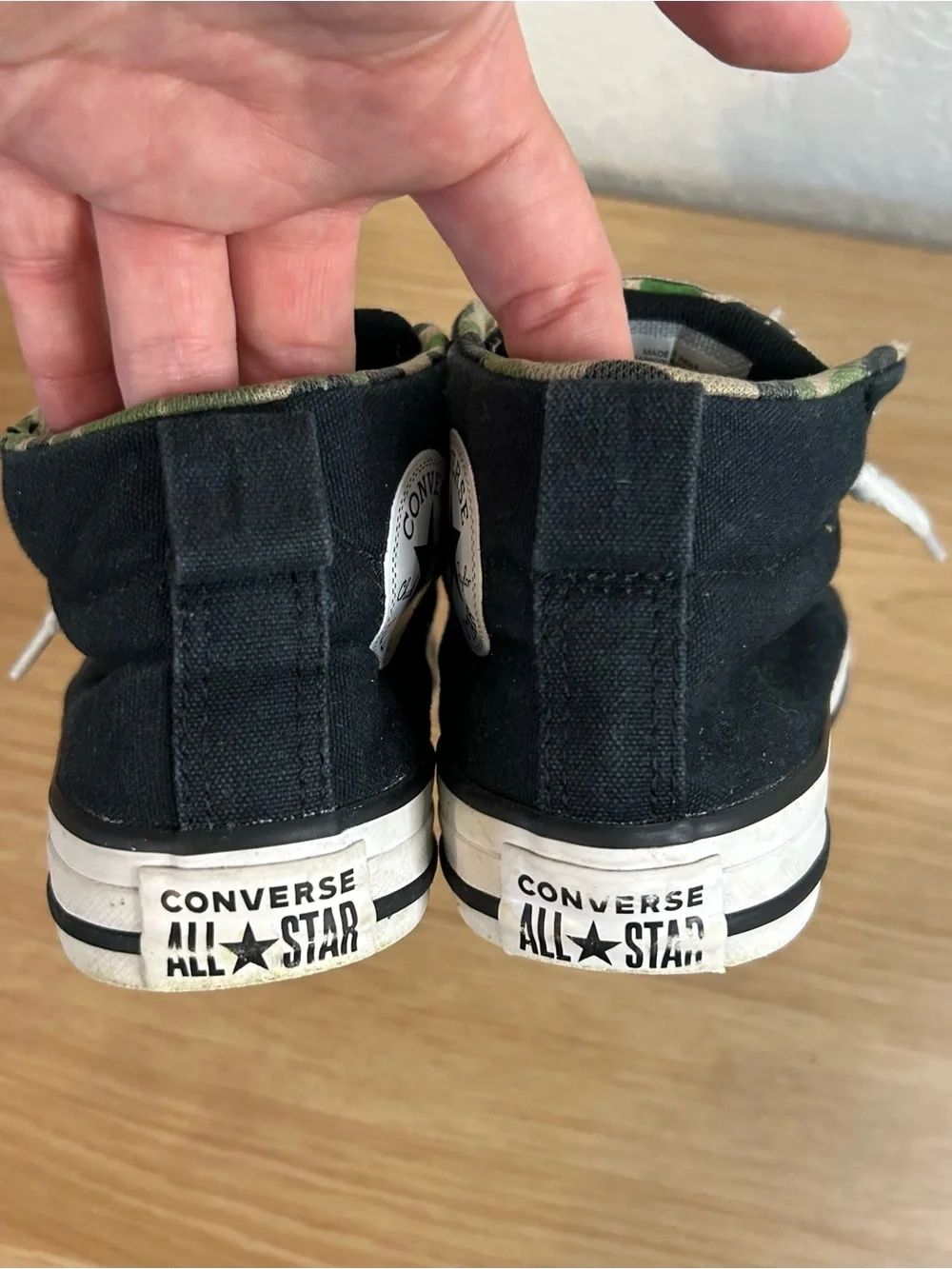 Converse Chuck Taylor All Star Street Mid Kids' sneakers camo black Size 2 - Picture 5 of 7